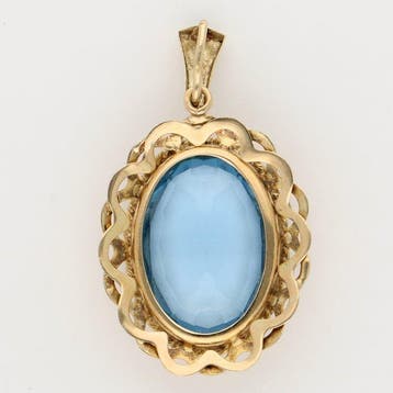 Hanger - 14 karaat Geel goud Spinel