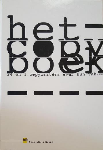 COPYBOEK, HET , 24 EN 1 COPYWRITERS-OVER HUN VAK(ADFO, Boeken, Verzenden, Gelezen