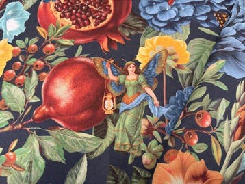Het Betoverde Tuin van de Granaatappel: Botanische Fantasie