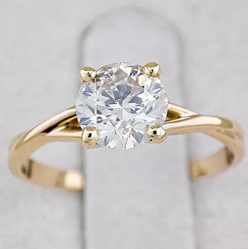 Sans prix de réserve - Bague - 14 carats Or jaune - 1.02ct., Handtassen en Accessoires, Ringen, Nieuw