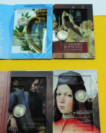 Saint-Marin. 2 Euro 2009/2013 (4 coins) (Sans prix de