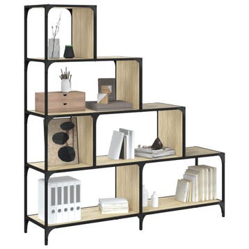 vidaXL Boekenkast 4-laags 139x33,5x149 cm bewerkt hout, Verzenden