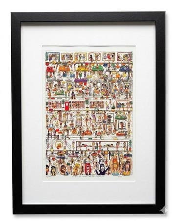 James Rizzi (1950-2011) - Woman who work out