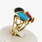 Corail - Argent 925 - Bague - artisanat italien