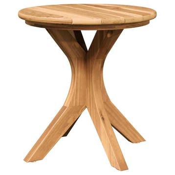 Teakhout tafel 40x40cm | Tweede kansje | OP = OP (tuintafel), Tuin en Terras, Verzenden, Gebruikt, Rond, Teakhout