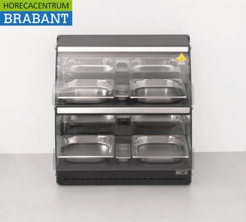RVS Luxe warmhoudvitrine 4 x ½ GN 63 cm 230V Horeca, Ophalen of Verzenden, Nieuw in verpakking