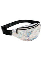 Heuptasje Zilver Holografisch Iridescent Glitter Heuptas Kle, Ophalen of Verzenden, Nieuw, Overige kleuren