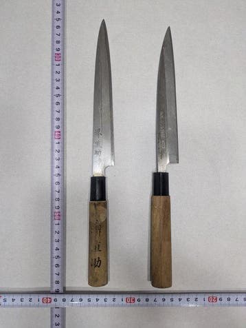 Keukenmes - Hout, Staal - Japan - Traditioneel wa-yanagiba