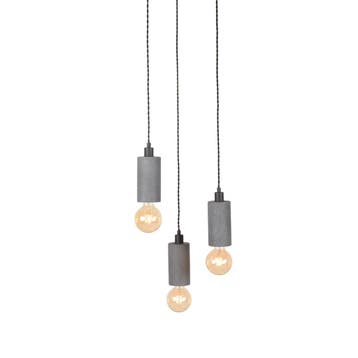 Hanglamp Fresco | Grijs | Beton | 3-Lichts LABEL51, Verzenden