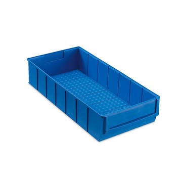 Magazijnbak 400x183x81 mm blauw kunststof nieuw Nieuw, Ophalen of Verzenden