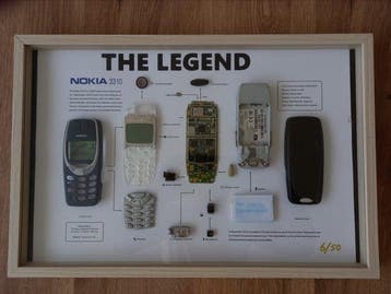 Nokia 3310 - framed, disassembled - Mobiele telefoon, Nieuw