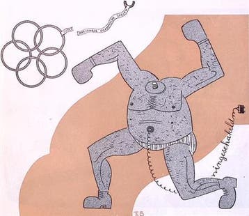 Spotprent over de Olympische Spelen in Nazi-Duitsland, Verzenden