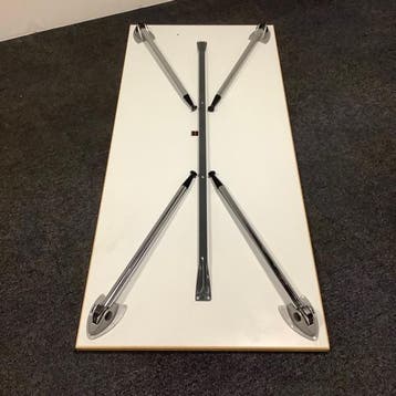 kusch & Co klaptafel / vouwtafel 180x80 cm, formica wit blad, Huis en Inrichting, Gebruikt