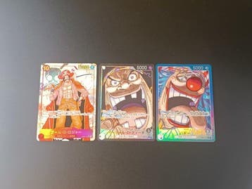 One Piece - 3 Card - One Piece - Buggy, D Teach en Gol D., Nieuw