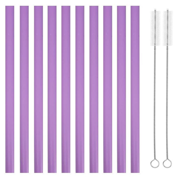 Fako Bijoux - Siliconen Rietjes XL - 10 Herbruikbare Rietjes, Huis en Inrichting, Keuken | Bestek, Verzenden