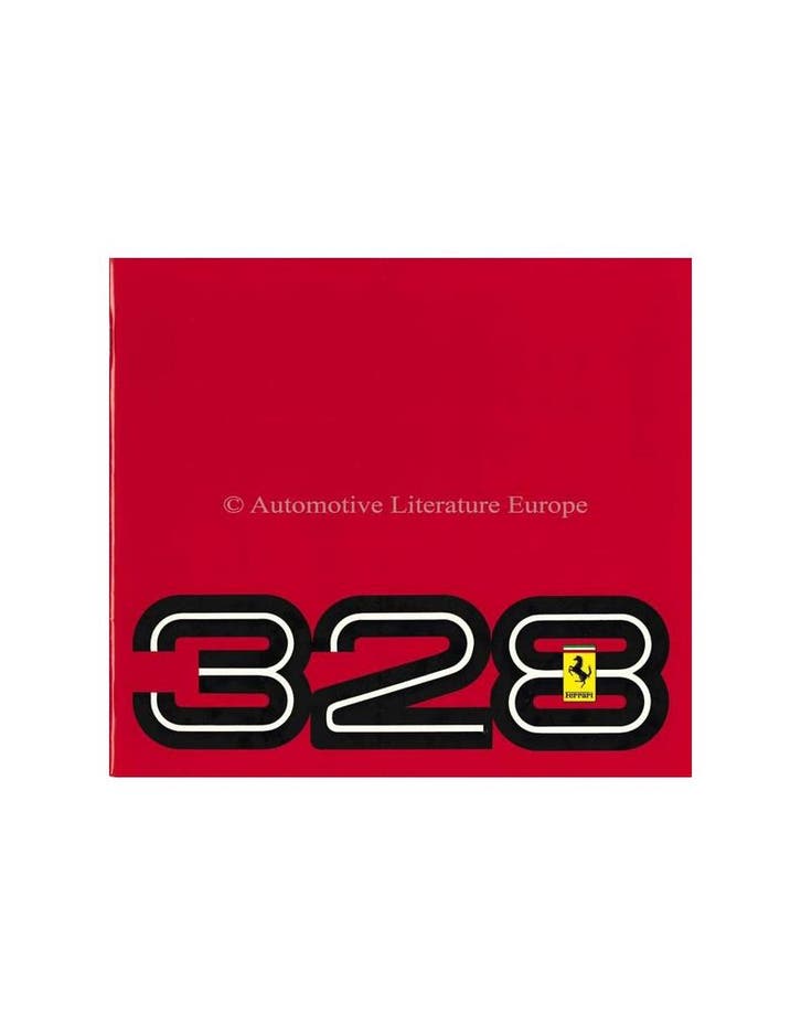 1989 FERRARI 328 GTB & GTS BROCHURE 394/85, Livres, Autos | Brochures & Magazines, Enlèvement ou Envoi