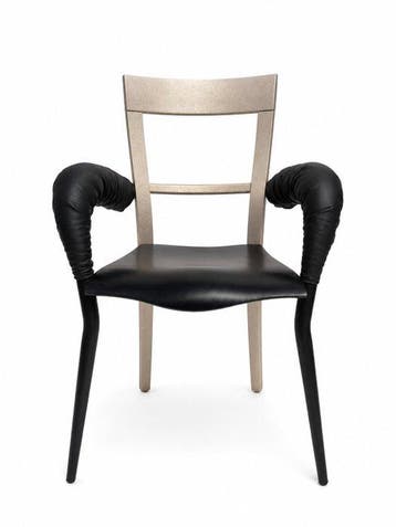 scarabas - Borek Sipek - Chaise (2) - Bois, Cuir, Métal