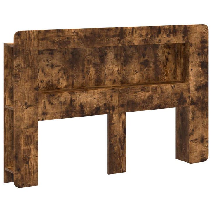 vidaXL Hoofdeinde Kast met opslag Gerookt eiken, Maison & Meubles, Chambre à coucher | Lits, Envoi