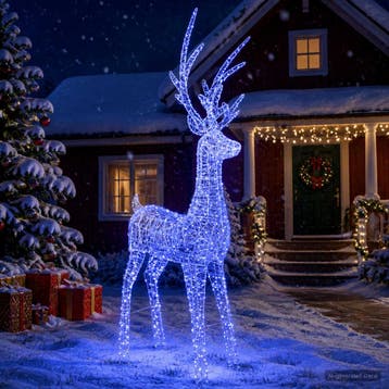 vidaXL Led-kerstverlichting in de vorm van een rendier 1000, Verzenden, Nieuw