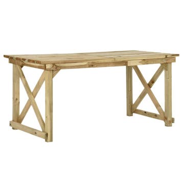 vidaXL Tuintafel 160x79x75 cm hout, Tuin en Terras, Tuintafels, Verzenden, Nieuw