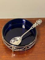 Saucière (2) - argent 916, cristal - cuillère à café