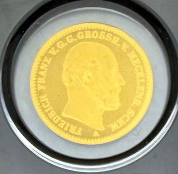 Duitsland. 3000 Francs 20+20 Mark, Frauenkirche , oro y