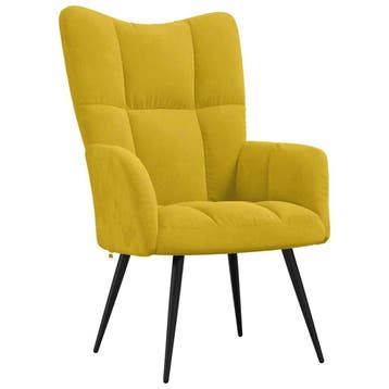 Relaxstoel fluweel 62% korting | Laatste kans | Retour deal, Huis en Inrichting, Gebruikt, Verzenden, Minder dan 75 cm, Metaal