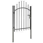 vidaXL Tuinpoort Woerden staal 1x1,25 m zwart, Tuin en Terras, Tuinpoorten, Verzenden, Nieuw