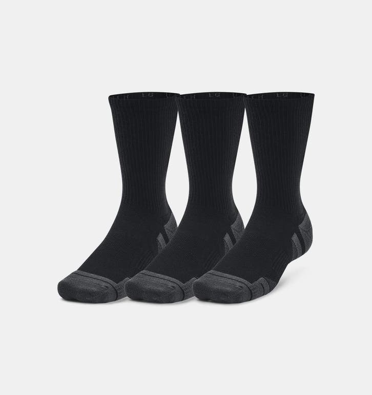 UA Performance Tech Unisex 3-Pack Crew Socks-001 - Maat MD, Kleding | Heren, Sokken en Kousen, Overige kleuren, Nieuw, Ophalen of Verzenden