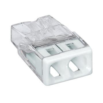 WAGO® LASKLEM | 2 DRADEN | 0.2-2.5MM² | PER 100 STUKS, Maison & Meubles, Lampes | Lampes en vrac, Verzenden