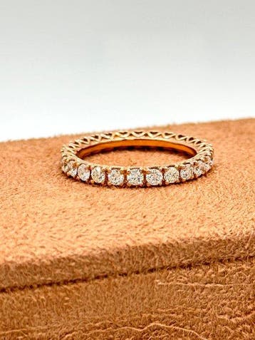 Bague de fiançailles - 18 carats Or rose - 1.50ct. tw.