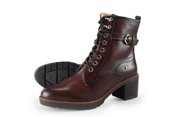 Pikolinos Veterboots in maat 38 Bruin, Kleding | Dames, Bruin, Verzenden, Overige typen, Zo goed als nieuw