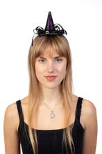 Haarband Heksenhoed Paars Heks Diadeem Hoed Halloween Tovena, Kleding | Dames, Ophalen of Verzenden, Nieuw