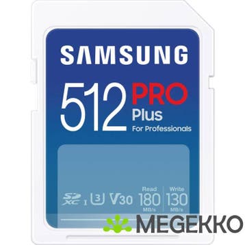 Samsung MB-SD512S/EU flashgeheugen 512 GB SD UHS-I Klasse 3, Verzenden