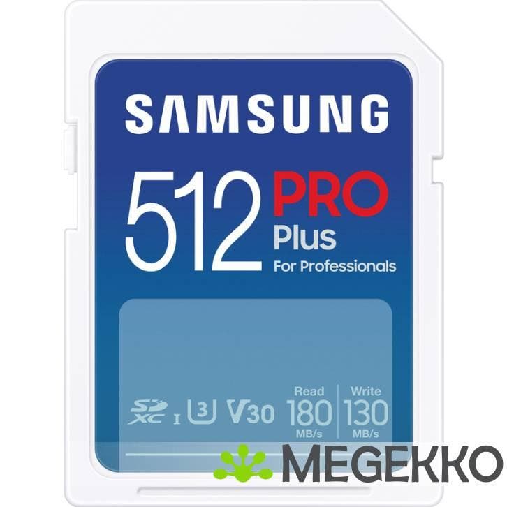 Samsung MB-SD512S/EU flashgeheugen 512 GB SD UHS-I Klasse 3, Computers en Software, Overige Computers en Software, Nieuw, Verzenden