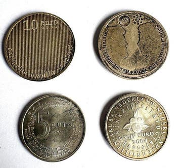 Nederland. 5 Euro / 10 Euro 2002/2004 (4 coins) (Zonder