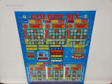 Originele frontplaat van bingo- en spelautomaat...., Verzamelen, Nieuw