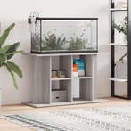 vidaXL Aquariumstandaard 100x40x60 cm bewerkt hout grijs, Verzenden