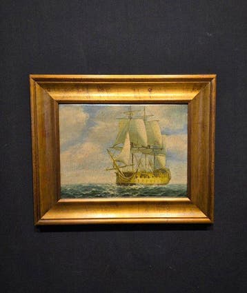 Spaanse school (XX) - Galeone da battaglia