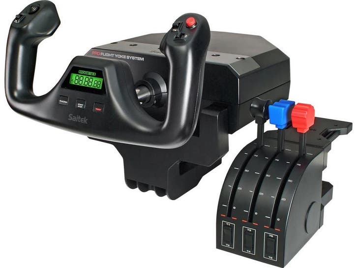 Logitech G Saitek Pro Flight Yoke Systeem - Flight Simulator, Games en Spelcomputers, Spelcomputers | Overige Accessoires, Nieuw
