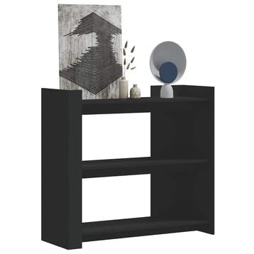 vidaXL Wandtafel 100x35x90 cm bewerkt hout zwart, Verzenden, Nieuw