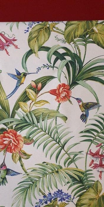 Exclusieve Primavera-stof met Colibrì - Artistiek Ontwerp -