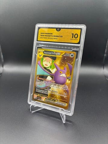Pokémon - 1 Graded card - Team Rockets Crobat ex 242 Secret, Nieuw