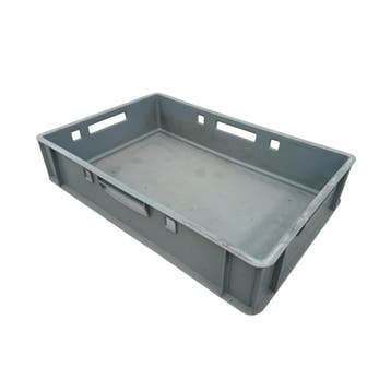 Stapelbak 600x400x125 mm levensmiddelgeschikt ongereinigd, Ophalen of Verzenden