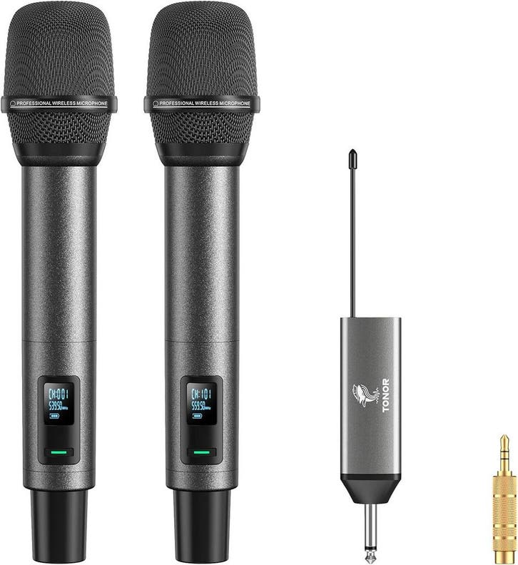 Tonor UHF Mic Set | Retour deal | Oplaadbaar & topkwaliteit, Musique & Instruments, Microphones, Envoi