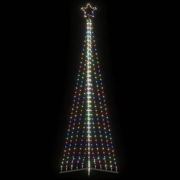vidaXL LED-kerstboom 495 LEDs kleurrijk 300,5 cm, Verzenden, Nieuw