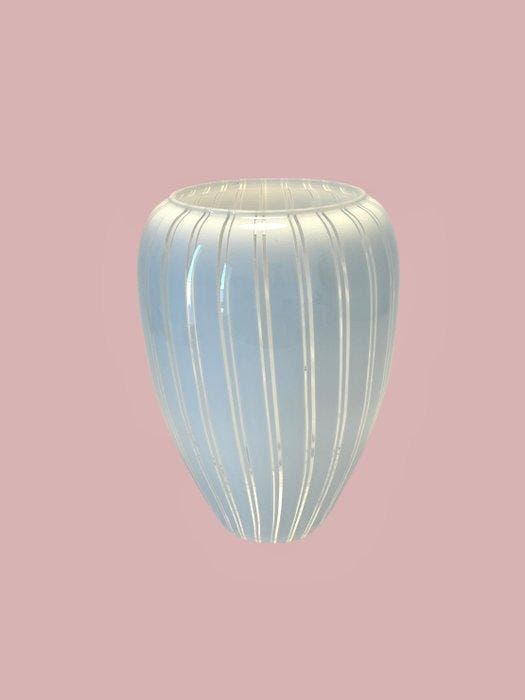 Eurovetro - Vaas - vintage filigrana vaas - Murano-glas, Antiquités & Art, Antiquités | Verre & Cristal