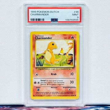 Pokémon Graded card - CHARMANDER #46 - Pokémon - PSA 9, Nieuw