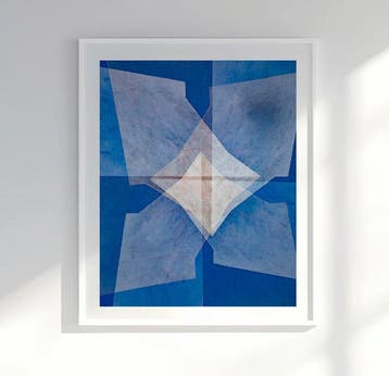 Ben Dauchez - Bauhaus Maroc #3 Bleu, Antiquités & Art