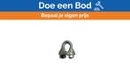 Bieden: Clip Bulldog Grip 5mm Wire Rope D741/555 Galvanized, Sports nautiques & Bateaux, Voiles & Accessoires de voile, Ophalen of Verzenden